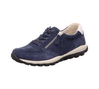 Gabor Damen Low-Top Sneaker, Frauen Sneaker,Jeans/Weiss (26),42.5 EU / 8.5 UK