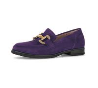 Gabor comfort Gabor Florenz Schuhe Slipper lila Velour G-Weite 52.422.49 für Damen, lila, Gr. 37 ½ EU / 4,5 UK