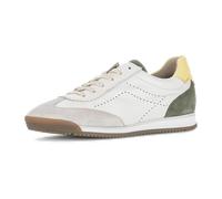Sneaker GABOR "Gabor Sneaker Leder", Damen, Gr. 38, beige, grün, Leder, Schuhe Sneaker (27758838-38) beige, grün