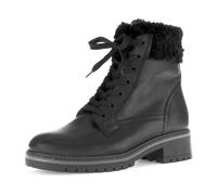 Gabor Damen Schnürstiefeletten, Frauen Stiefeletten,Leichte Mehrweite (G),Warmfutter,gefüttert,Stiefel,Bootee,schwarz (Webl.),40 EU / 6.5 UK