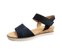 Gabor comfort Gabor Genua Sandale blau Samt 62.750.46 für Damen, blau, Größe 38 EU / 5 UK
