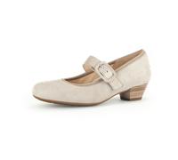 Gabor comfort Gabor Malta Pumps grau metallic H-Weite 66.139.14 für Damen, beige, Größe 37 ½ EU / 4,5 UK