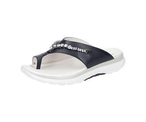Gabor comfort Gabor RollingSoft Pantolette blau Strass 26.812.56 für Damen, blau, Größe 35 ½ EU / 3 UK