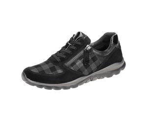 Gabor comfort Gabor RollingSoft Schuhe schwarz Karo 96.968.27 für Damen, schwarz, Größe 38 EU / 5 UK