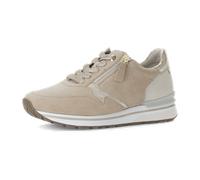 Gabor comfort Gabor Sneaker Schuhe beige gold G-Weite 66.347.34 für Damen, beige, Größe 41 EU / 7,5 UK