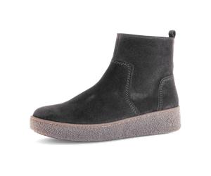 Gabor comfort Gabor Stiefelette grün oliv Velour H-Weite 72.830.33 für Damen, grün, Größe 38 EU / 5 UK