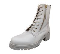 Gabor Damen Combat Boots, Frauen Stiefeletten,Wechselfußbett,Moderate Mehrweite (G),schnürstiefel,stiefel,ivory(Flaush/gold),41 EU / 7.5 UK