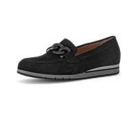 Gabor Damen Slipper, Frauen Slip On,Wechselfußbett,Moderate Mehrweite (G),Loafer,College Schuhe,Businessschuhe,schwarz (Uni),42 EU / 8 UK