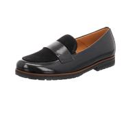 Gabor Florenz Schuhe Slipper schwarz Lack Velour 52.042.37 für Damen, schwarz, Gr. 37 ½ EU / 4,5 UK