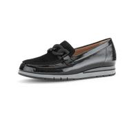 Gabor Damen Slipper, Frauen Slipper, Mokassins,senkfuss,senk-spreizfuss,Women's,Woman,Slip-ons,Halbschuhe,schwarz (Uni+Lack),40.5 EU / 7 UK