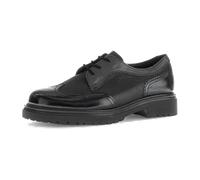 Schnürschuh GABOR COMFORT "Gabor Comfort Halbschuhe Leder", Damen, Gr. 42, schwarz (schwarz lack), Leder, casual, Schuhe (97671917-42) schwarz lack