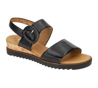 Gabor Damen Keilsandalen, Frauen Sandalen,Weiss,schwarz,Jollys,Glitzer,blau,Rolling-Soft,Sensitive,Basic,Derby,rosa,schwarz (Kork),40 EU / 6.5 UK