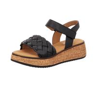 Gabor comfort Keilsandaletten für Damen, schwarz, Größe 40 EU / 6,5 UK