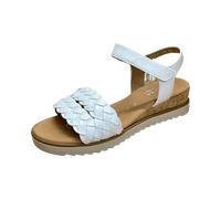 Gabor Damen Keilsandalen, Frauen Sandalen,Moderate Mehrweite (G),Wedge-Heel,bequem,flach,Sommerschuhe,Weiss (Kork/Creme),39 EU / 6 UK