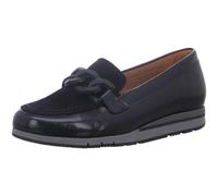 Gabor Damen Klassische Ballerinas, Frauen Flats,Moderate Mehrweite (G),Ballerina-Schuhe,Ballett-Schuhe,flach,schwarz (Uni+Lack),37 EU / 4 UK