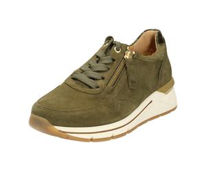 Gabor comfort Komfort Schnürhalbschuh extra weit für Damen, grün, Größe 38 ½ EU / 5,5 UK