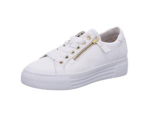Gabor comfort Komfort Schnürhalbschuh extra weit für Damen, weiß, Größe 37 EU / 4 UK