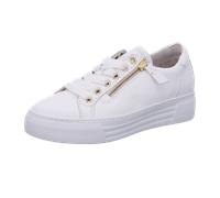 Gabor comfort Komfort Schnürhalbschuh extra weit für Damen, weiß, Größe 42 EU / 8 UK