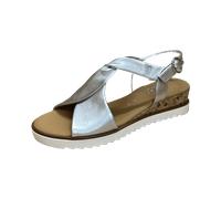 Gabor Comfort Sandalen Leder Silber - 38