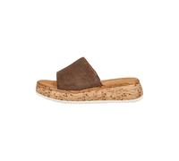 Pantolette GABOR COMFORT "Gabor Comfort Pantoletten Veloursleder", Herren, Gr. 39, whisky, Veloursleder, Schuhe Pantolette (29795816-39) whisky