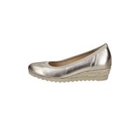 Keilpumps GABOR COMFORT "Gabor Comfort Pumps Glattleder", Damen, Gr. 40,5, silber, Glattleder, Schuhe (20485208-40,5) silber