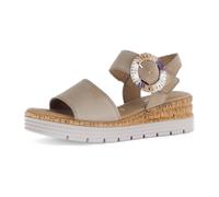 Gabor Damen Keilsandalen, Frauen Sandalen,Leichte Mehrweite (G),Sommerschuhe,Freizeitschuhe,offene Schuhe,Strandschuhe,Sand,43 EU / 9 UK