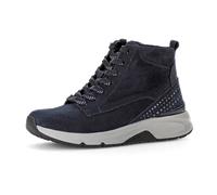 Gabor Stiefelette – Sportliche Rauleder-Stiefelette – Damen Blau, Gr. 38,5