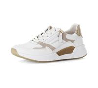 Gabor Damen Low-Top Sneaker, Frauen Halbschuhe,schnürschuhe,schnürer,straßenschuhe,Strassenschuhe,Sportschuhe,Weiss/oasi/Platino,37 EU / 4 UK