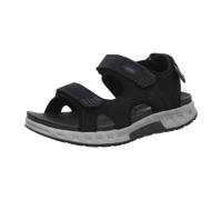 Pius Gabor Herren Trekkingsandalen, Männer Sandalen,zertifiziertes Leder,Freizeitschuhe,offene Schuhe,Strandschuhe,Black/Black,46 EU / 11 UK