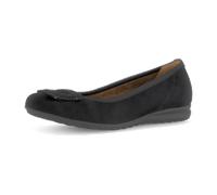 Gabor Damen Klassische Ballerinas, Frauen Flats,Moderate Mehrweite (G),Ballerinen,Halbschuhe,Sommerschuhe,Slipper,flach,schwarz,38 EU / 5 UK