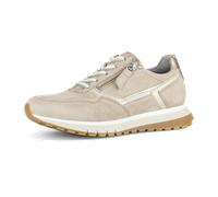 Gabor Damen Sneaker 86.378.33 – Komfort H‑Weite, Samtchevreau/Metal, Beige – Größe 38