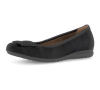 Gabor Damen Klassische Ballerinas, Frauen Flats,Moderate Mehrweite (G),Ausgehschuhe,Abendschuhe,Slip-ons,Ballerinen,schwarz,39 EU / 6 UK
