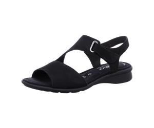 Gabor comfort Sandale schwarz Nubuck 66.063.47 für Damen, schwarz, Größe 38 ½ EU / 5,5 UK
