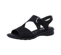 Gabor comfort Sandale schwarz Nubuck 66.063.47 für Damen, schwarz, Größe 44 EU / 9,5 UK