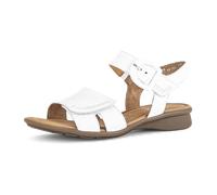Gabor comfort Sandale weiß Klett Riemchen 66.062.50 für Damen, weiß, Größe 42 EU / 8 UK
