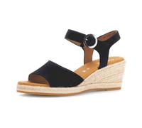 Gabor Damen Riemchensandalen, Frauen Sandalen,Freizeitschuhe,offene Schuhe,Strandschuhe,Sandaletten,Absatz,Dark-Blue (Jute),42 EU / 8 UK