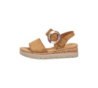Keilsandalette GABOR COMFORT "Gabor Comfort Sandalen Leder", Damen, Gr. 40,5, braun, Leder, Schuhe (47830543-40,5) braun