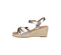 Gabor Damen Keilsandalen, Frauen Sandalen,hochwertig,Wellness,verspielt,Leder-Ware,chic,Trend-bewusst,praktisch,buero,Puder (Jute),40 EU / 6.5 UK