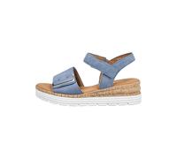 Keilsandalette GABOR COMFORT "Gabor Comfort Sandalen Leder", Damen, Gr. 40, heaven, Leder, Schuhe (37017228-40) heaven