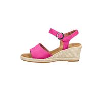 Gabor Damen Keilsandalen, Frauen Sandalen,feminin,wide-fit,h-weite,leder-sohle,cherry,merlot,sport-dynamic,g-weite,pink (Jute),38 EU / 5 UK