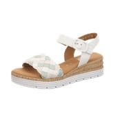 Gabor comfort - Sandalette flacher Absatz weiss/mint/creme - Gr. - 7½