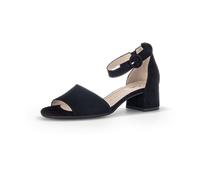 Gabor comfort Sandalette schwarz Velour 62.902.47 für Damen, schwarz, Größe 37 ½ EU / 4,5 UK