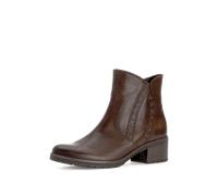 Gabor comfort - Schlupf-, Reißverschlussstiefelette - glatter Boden braun - Gr. - 5