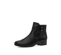 Gabor comfort - Schlupf-, Reißverschlussstiefelette - glatter Boden schwarz - Gr. - 5½
