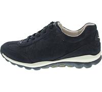 Gabor Damen Low-Top Sneaker, Frauen Halbschuhe,schnürschuhe,schnürer,straßenschuhe,Strassenschuhe,Sportschuhe,nightbl.(S.w/blau),38.5 EU / 5.5 UK