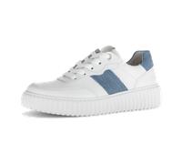 Gabor Sneaker Comfort Damen Low-Top Mehrweite H Schnürer Blau Gr. 38 EU / 5 UK