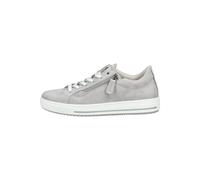 Sneaker GABOR COMFORT "Gabor Comfort Sneaker Leder", Damen, Gr. 40,5, hellgrau, Leder, Schuhe Sneaker (23639854-40,5) hellgrau