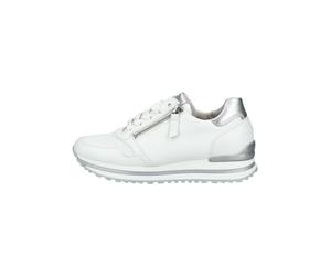 Gabor Comfort Sneaker Leder Weiß/Silber - 36