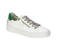 Gabor comfort Sneaker Schuhe weiß grün pink 66.465.53 für Damen, weiß, Größe 40 EU / 6,5 UK