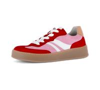 Gabor Damen Low-Top Sneaker, Frauen Sneaker,orthopaedisch,einlege-Sohlen,daempfung,Best-Fitting,gesund,feminin,softpink/fire/Pean,40 EU / 6.5 UK